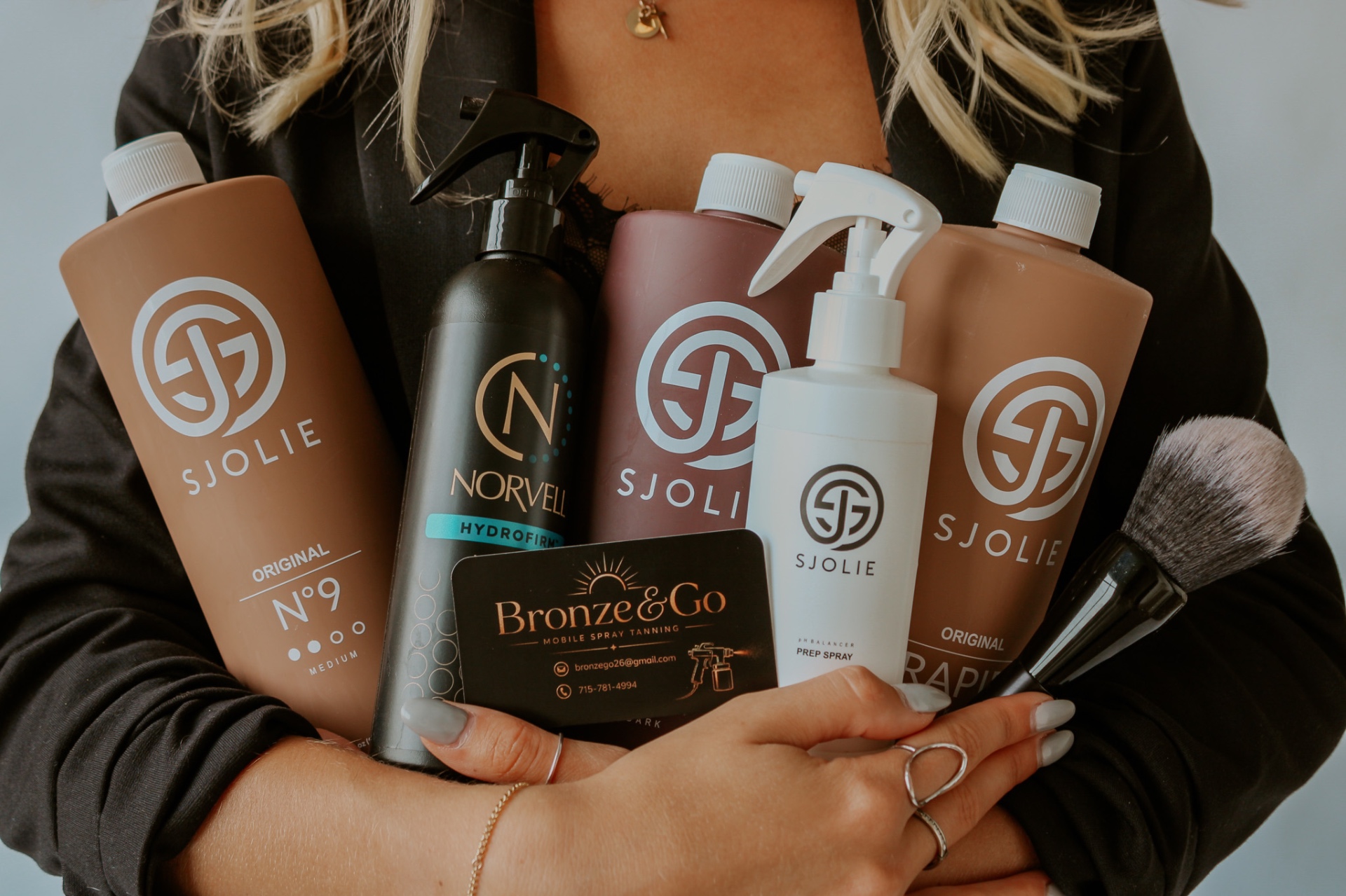 Sjolie and Norvell tanning solutions